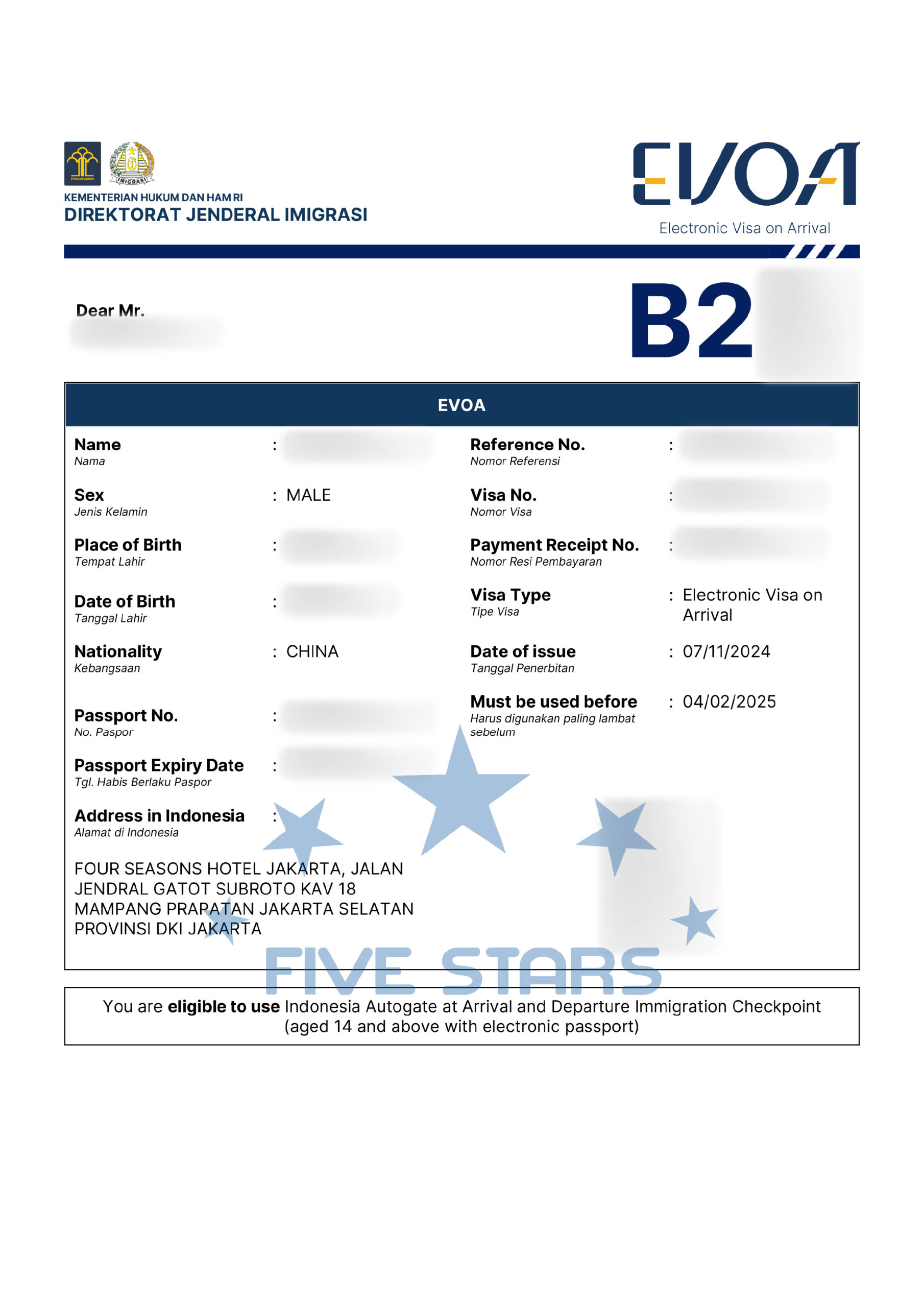 FIVESTARS - VISA IN OUT - INDO_EVISA 1