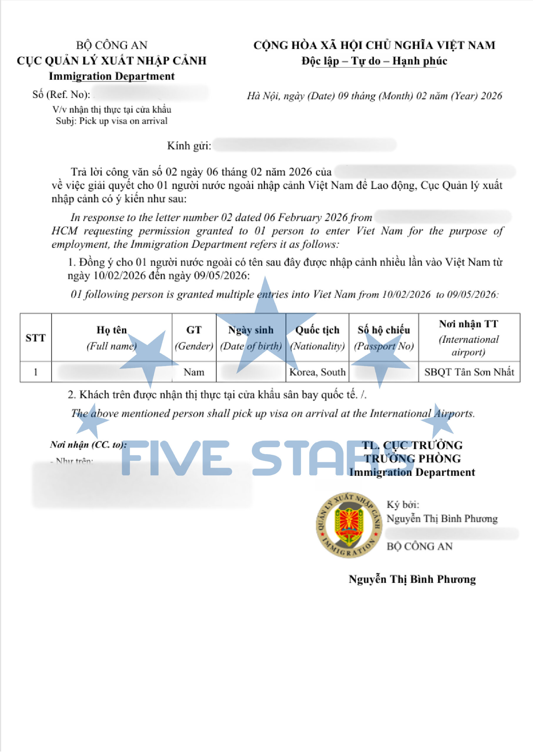 CÔNG VĂN NHẬP CẢNH (3)